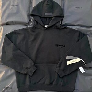 Essentials Fear of God Charcoal Hoodie for Men - New Condition - M Size